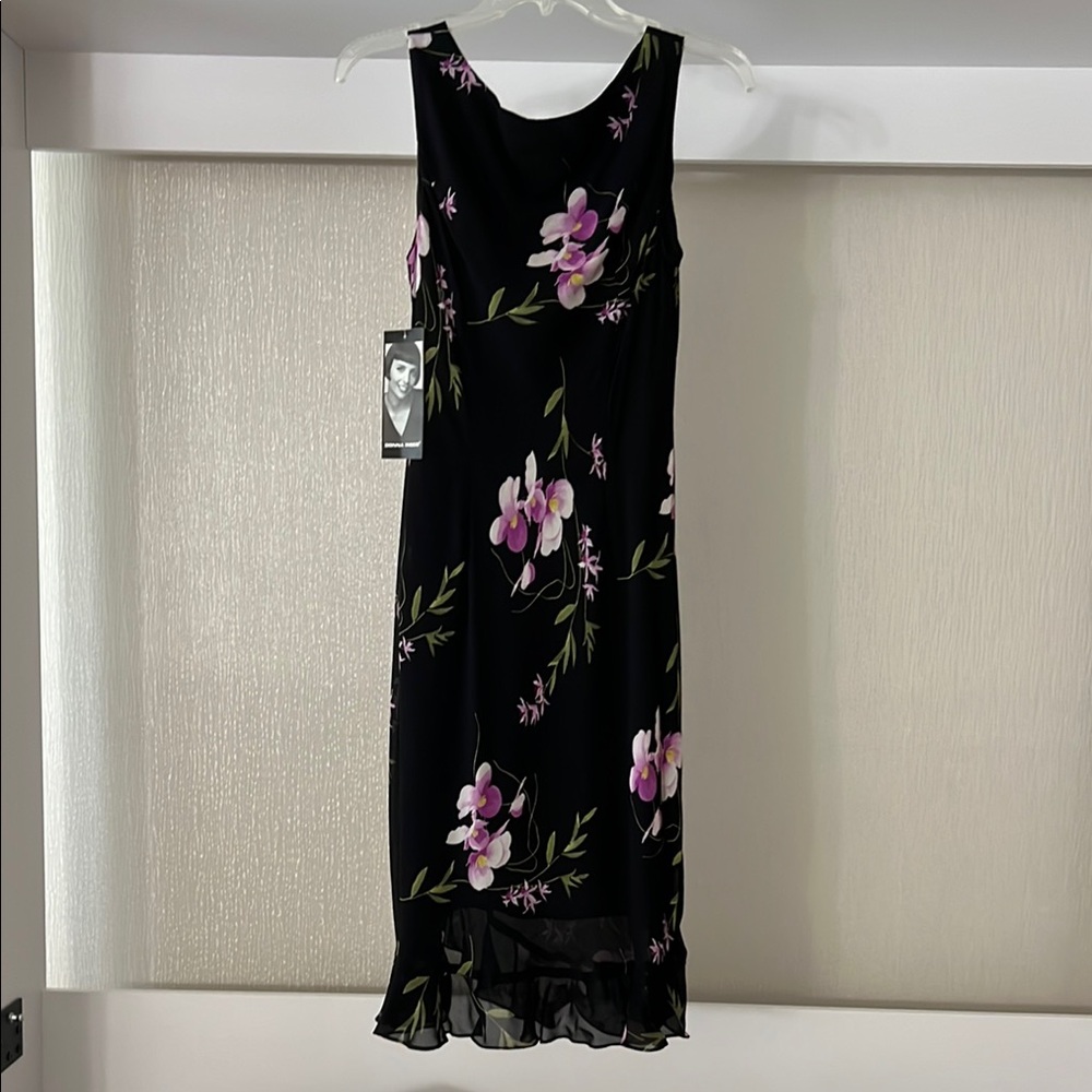 Donna Rico Floral Black Dress